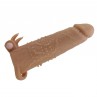 PRETTY LOVE QUILLON FUNDA PARA PENE CON ESTIMULADOR DE CLaTORIS Y VIBRACIaN