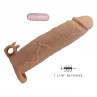 PRETTY LOVE XERXES FUNDA PARA PENE CON ESTIMULADOR DE CLaTORIS Y VIBRACIaN