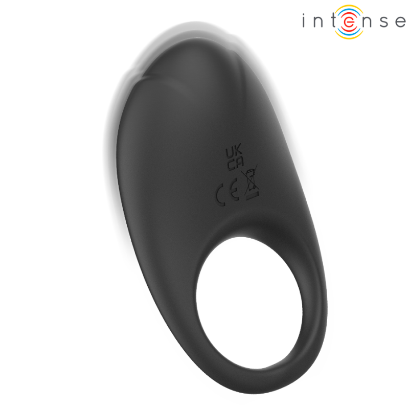 INTENSE MERLOTTE ANILLO VIBRADOR CON ESTIMULACIaN DE CLaTORIS NEGRO