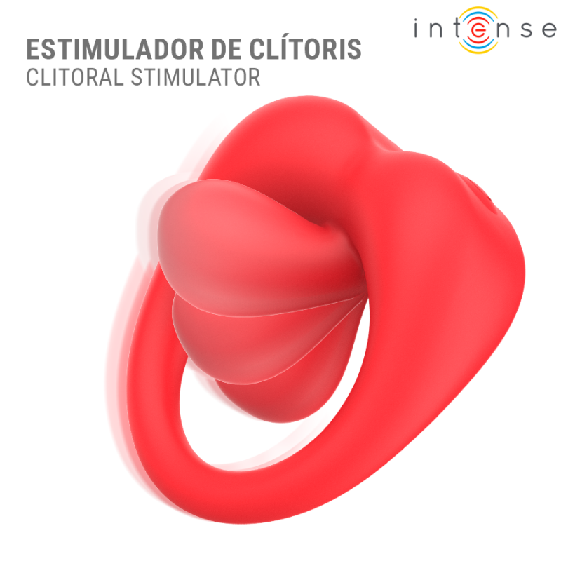 INTENSE RUSSELL ANILLO VIBRADOR CON ESTIMULACIaN DE CLaTORIS ROJO