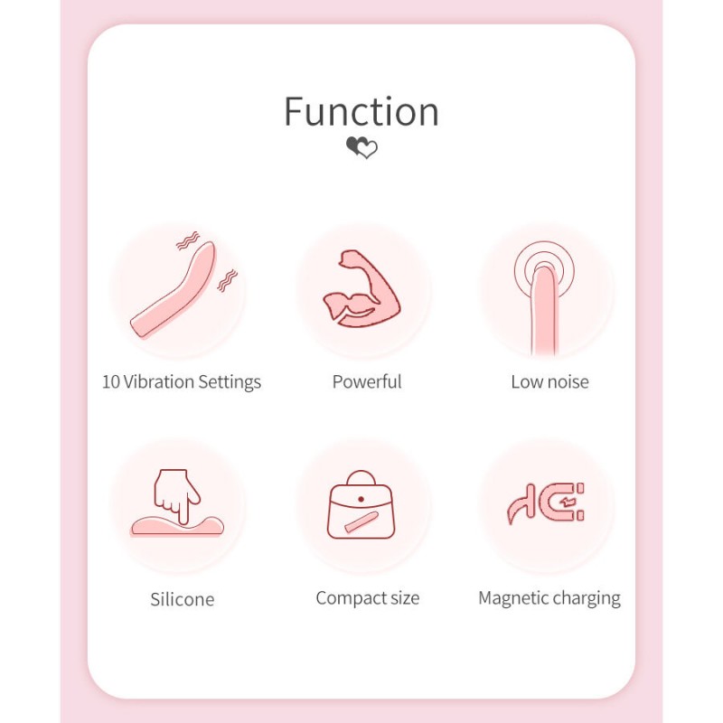 PRETTY LOVE KISELL VIBRADOR PUNTO G ROSA