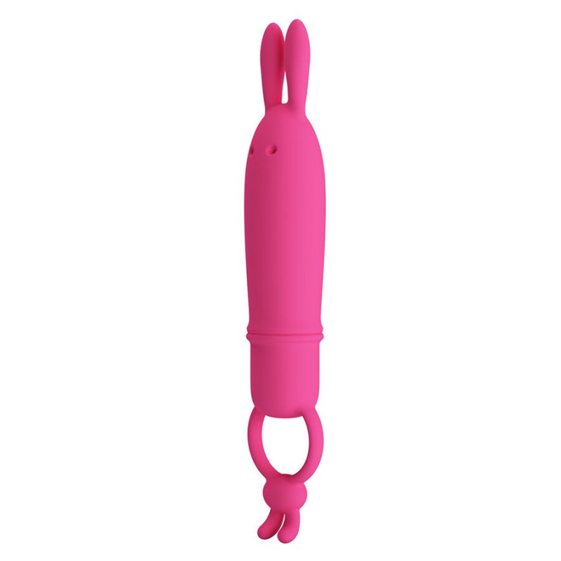 PRETTY LOVE DELIA VIBRADOR RABBIT CON ANILLO DE SUJECIaN