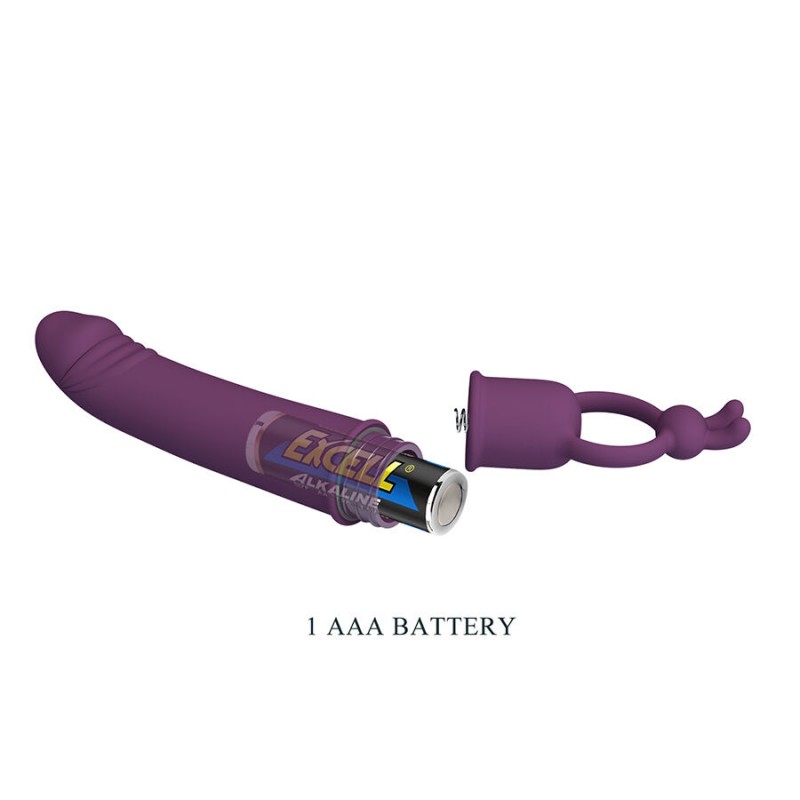 PRETTY LOVE CORA VIBRADOR FORMA PENE CON ANILLO DE SUJECIaN