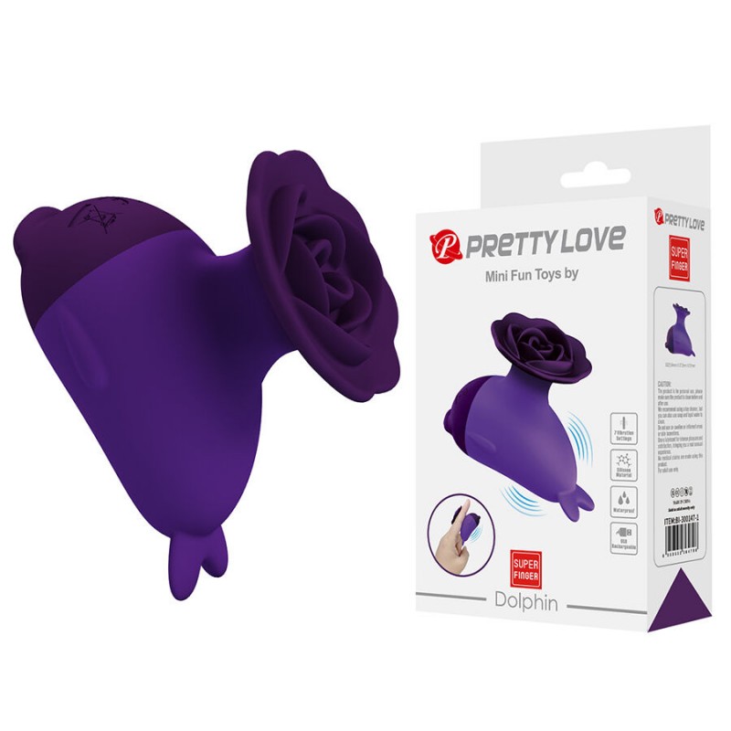 PRETTY LOVE DOLPHIN MINI VIBRADOR CON SUJECIaN