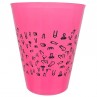 DIABLO PICANTE VASO FUSCIA 500 ML CON PENES NEGROS