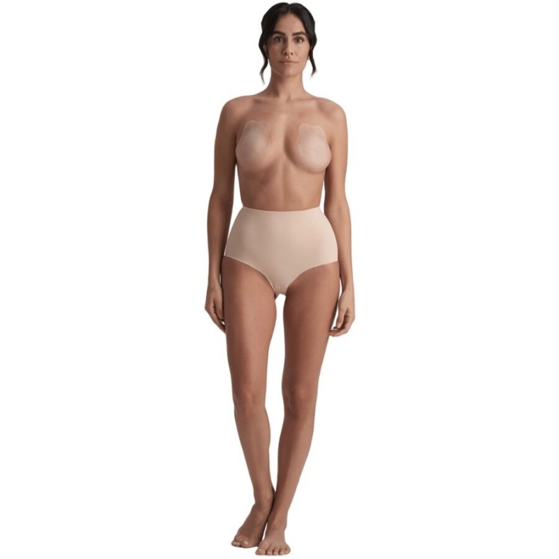BYE BRA RABBIT COPAS DE SILICONA BEIGE TALLA XL