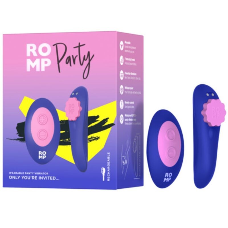 ROMP PARTY MAGNETIC VIBRATING SILICONE PANTIE WITH REMOTE CONTROL