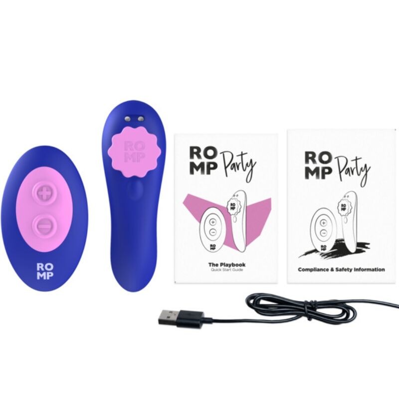 ROMP PARTY MAGNETIC VIBRATING SILICONE PANTIE WITH REMOTE CONTROL