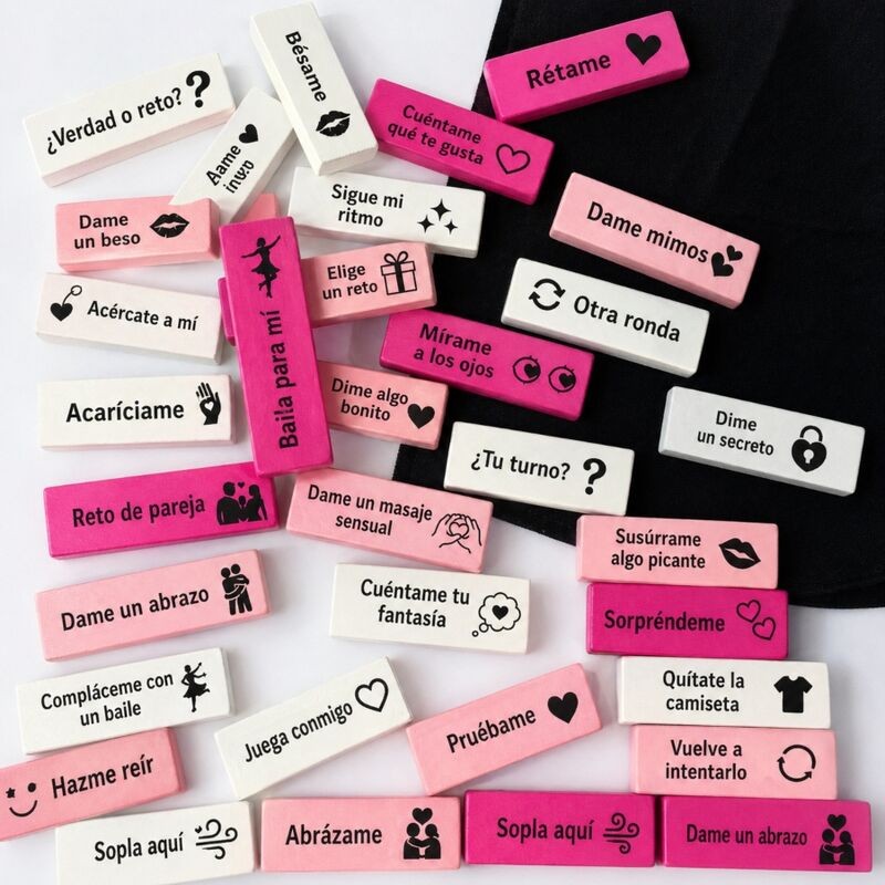 DIABLO PICANTE BAG OF 16 LOVE BLOCKS SPANISH VERSION