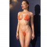CHILIROSE CR 4898 ORANGE STRASS BIKINI ONE SIZE