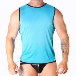 MACHO BLUE T SHIRT S M