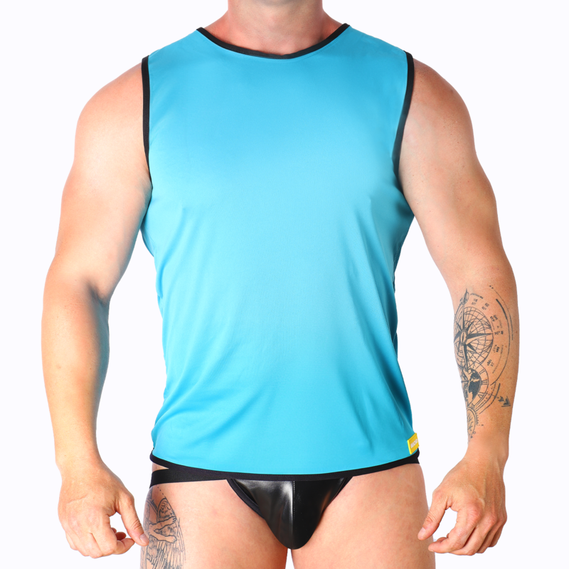 MACHO BLUE T SHIRT S M