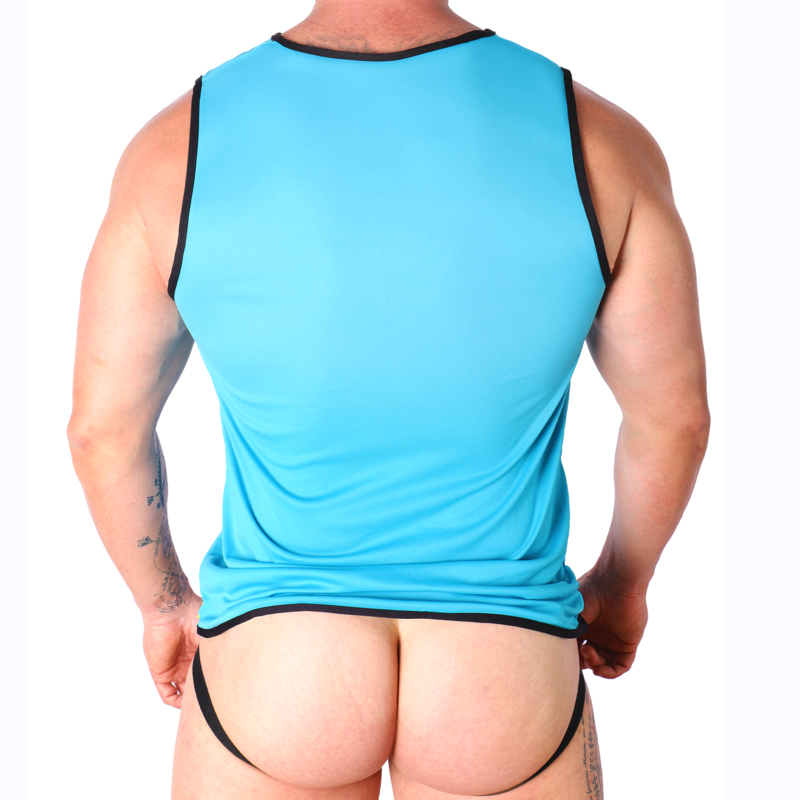 MACHO BLUE T SHIRT S M