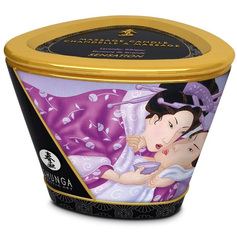 SHUNGA MASSAGE CANDLE LAVANDER 170 ML