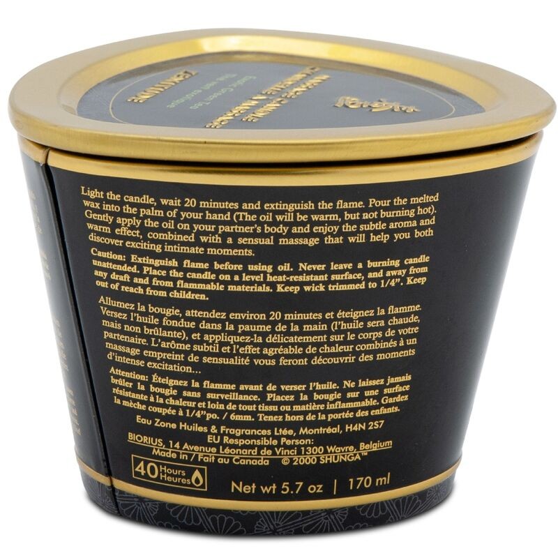 SHUNGA MASSAGE CANDLE LAVANDER 170 ML
