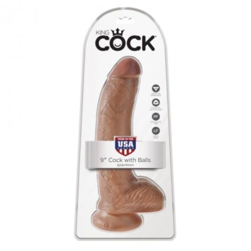 KING COCK REALISTIC DILDO WITH BALLS 228 CM