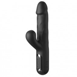 FETISH FANTASY SERIES SONIX SILICONE THRUSTER RABBIT VIBRATOR BLACK