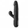 FETISH FANTASY SERIES SONIX SILICONE THRUSTER RABBIT VIBRATOR BLACK