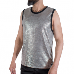 MACHO FINE GLITTER T SHIRT S M