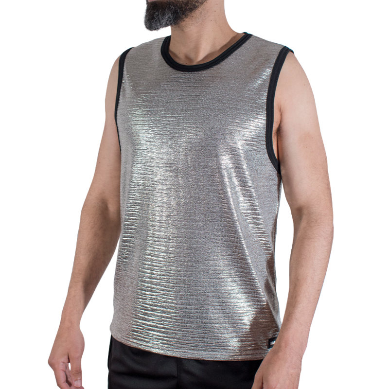 MACHO FINE GLITTER T SHIRT S M