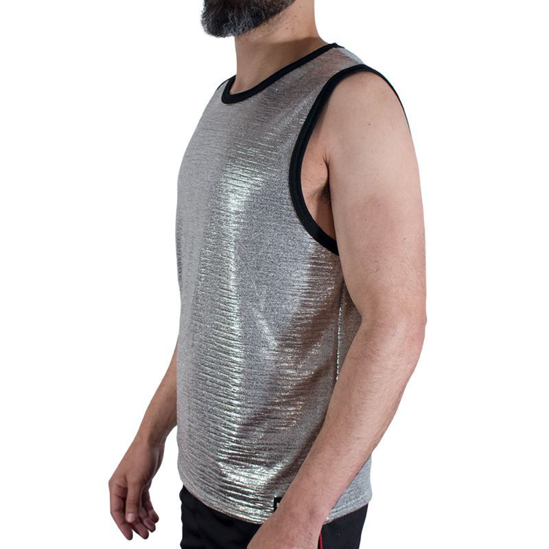 MACHO FINE GLITTER T SHIRT S M