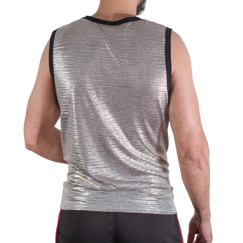 MACHO FINE GLITTER T SHIRT S M
