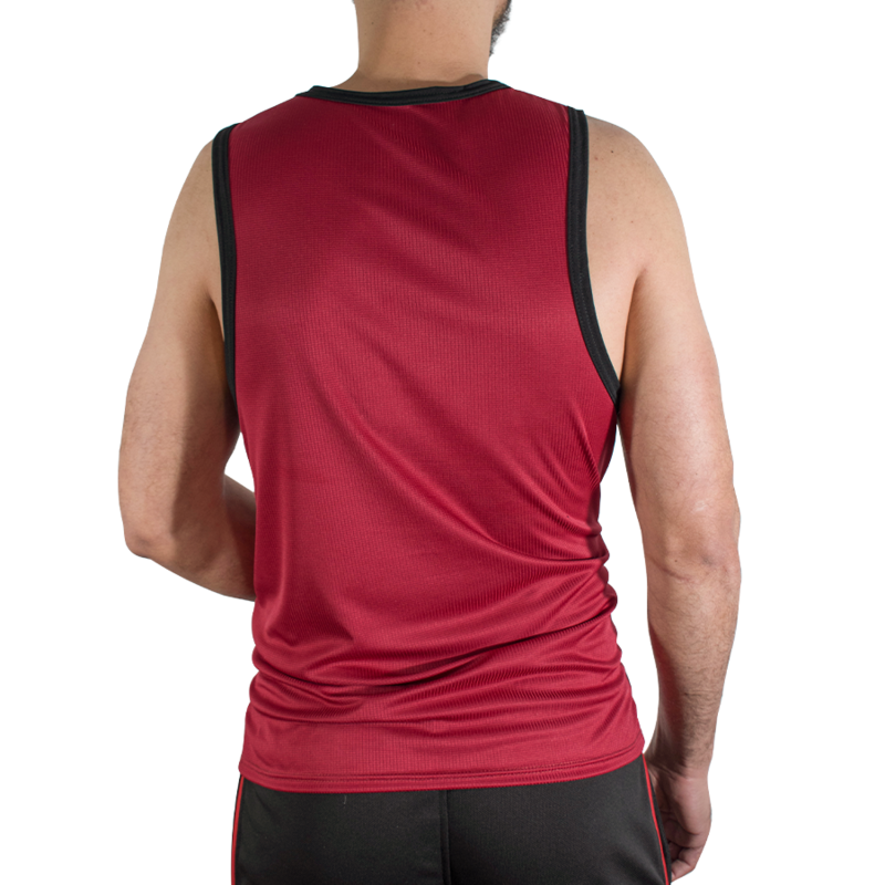 MACHO CMV003 MAROON GYM T SHIRT S M