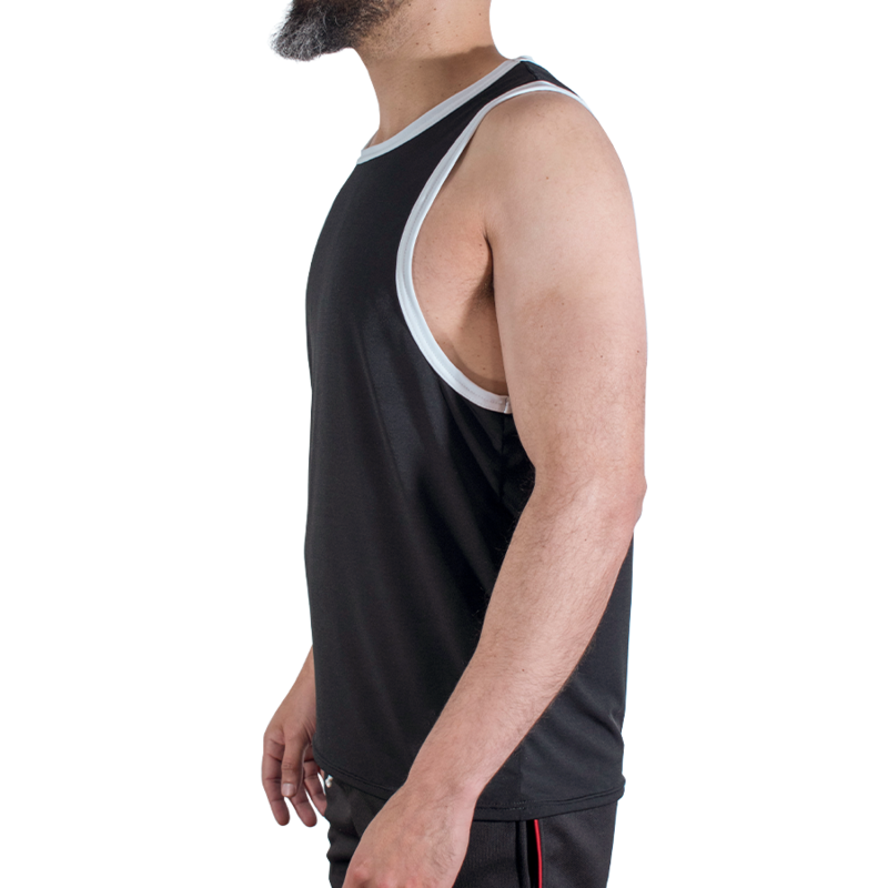 MACHO CMV004 BLACK GYM T SHIRT S M