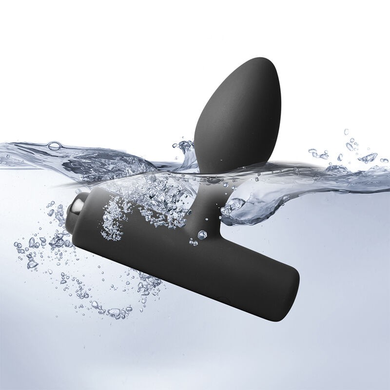 ROCKS OFF NOVA SOLARIS RECHARGEABLE SLIM POWERFUL ANAL PLUG 16 FUNCTION BLACK