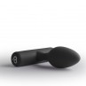 ROCKS OFF NOVA SOLARIS RECHARGEABLE SLIM POWERFUL ANAL PLUG 16 FUNCTION BLACK