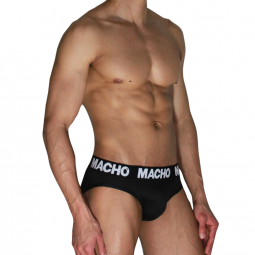 MACHO MCH007 CLASSIC SLIP BLACK BLACK S
