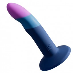 ROMP PICCOLO SILICONE DILDO WITH TRICOLOR SUCTION CUP 14 CM