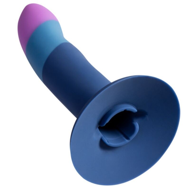 ROMP PICCOLO SILICONE DILDO WITH TRICOLOR SUCTION CUP 14 CM