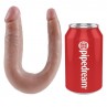 KING COCK U SHAPED SMALL DOUBLE TROUBLE FLESH 127 CM