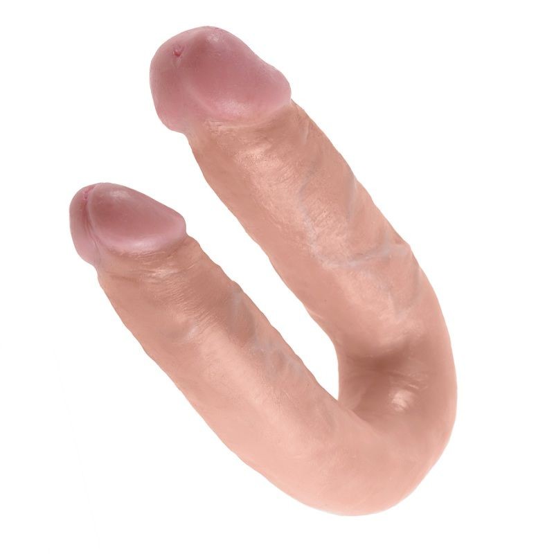 KING COCK U SHAPED MEDIUM DOUBLE TROUBLE FLESH 139 CM