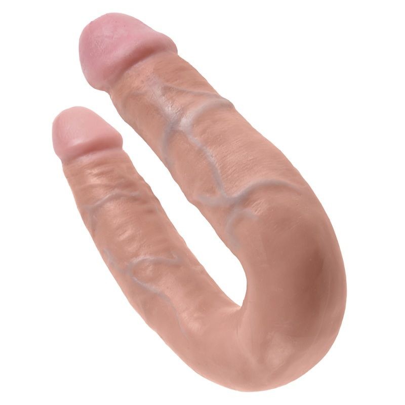 KING COCK U SHAPED MEDIUM DOUBLE TROUBLE FLESH 139 CM