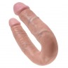 KING COCK U SHAPED MEDIUM DOUBLE TROUBLE FLESH 139 CM