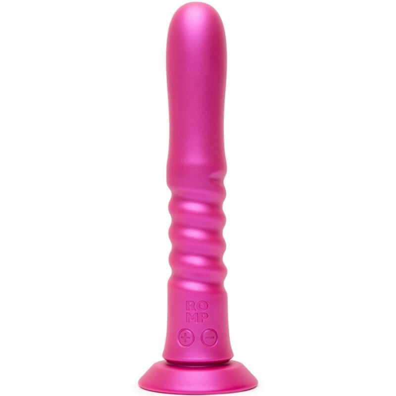 ROMP JIGGLE UP AND DOWN VIBRATOR WITH PINK SUCTION CUP