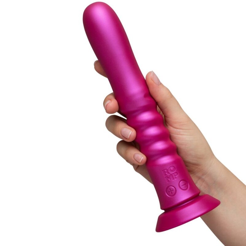ROMP JIGGLE UP AND DOWN VIBRATOR WITH PINK SUCTION CUP