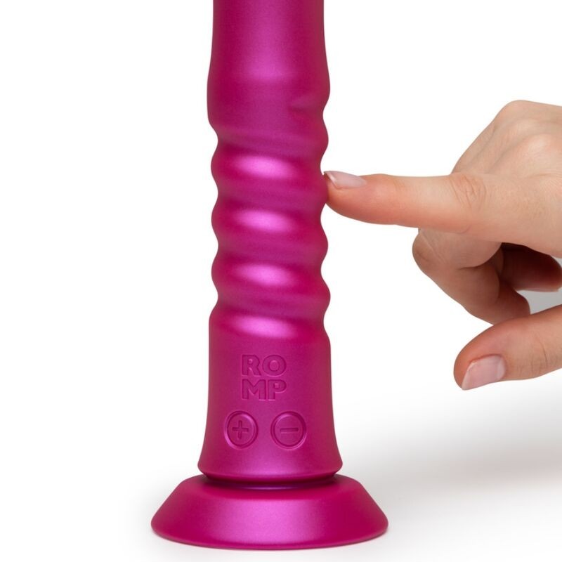 ROMP JIGGLE UP AND DOWN VIBRATOR WITH PINK SUCTION CUP