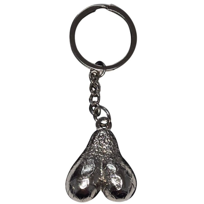 DIABLO PICANTE SILVER EGGS METAL KEYCHAIN