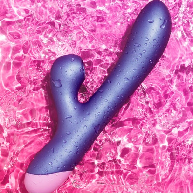 ROMP PULSE RABBIT DUAL G SPOT VIBRATOR ELECTRIC BLUE