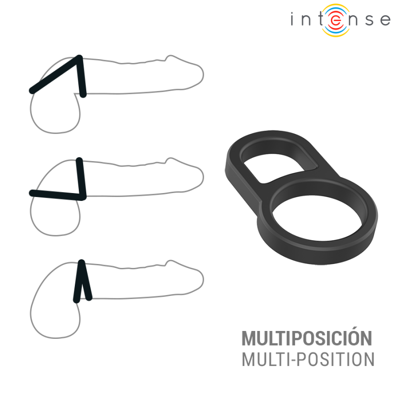INTENSE CONLETH ADJUSTABLE DOUBLE PENIS RING MODEL 3