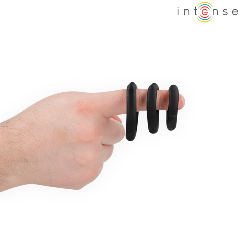 INTENSE PETER SET OF 3 PENIS RINGS MODEL 9