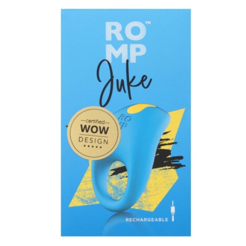 ROMP JUKE SILICONE PENIS RING WITH CLITORAL STIMULATION VIBRATOR