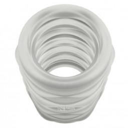 ROMP MOSH TRANSPARENT MALE MASTURBATOR WITH 6 CM REVERSBLE SHEATH
