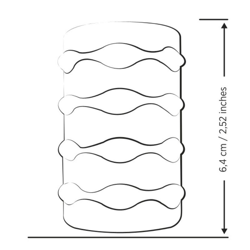 ROMP MOSH TRANSPARENT MALE MASTURBATOR WITH 6 CM REVERSBLE SHEATH