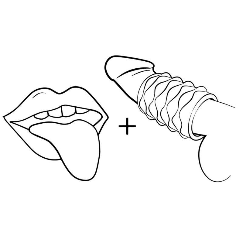 ROMP MOSH TRANSPARENT MALE MASTURBATOR WITH 6 CM REVERSBLE SHEATH