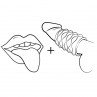 ROMP MOSH TRANSPARENT MALE MASTURBATOR WITH 6 CM REVERSBLE SHEATH