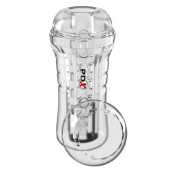 PDX ELITE VIEWTUBE PLUS SEE THRU EZ GRIP TRANSPARENT STROKER 21 CM
